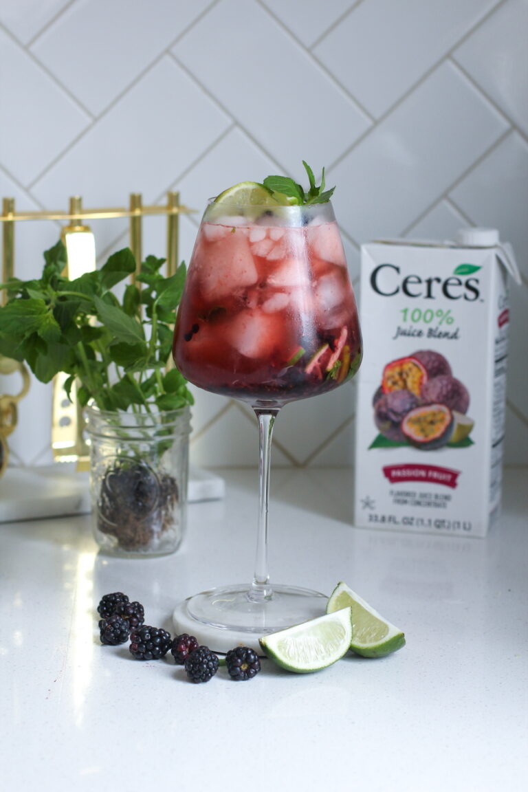 Blackberry Passionfruit Mojito